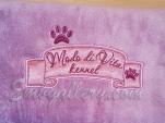 Applique on a towel