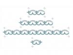"Baptismal Set_5_Festoons" Machine Embroidery Design