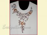 "Petal rain" _ neck Machine Embroidery Design