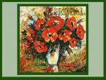 Bouquet of Poppies Machine Embroidery Design
