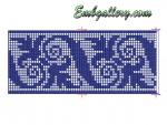 Set of 2 Machine Embroidery designs in FSL technique