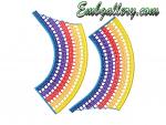 Machine Embroidery Design in Crochet technique 