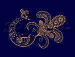 Machine embroidery design