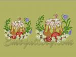 "Easter Cake and a Butterfly" Collection of Machine embroidery Designs