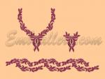 Set of 4 Machine Embroidery Designs