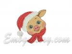 "New Year's pig" Set of 2 Machine Embroidery Designs