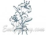 "Air Lily"_ Collection Collection of 2 Machine Embroidery Designs
