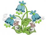 "Sheeps - dewdrops" Machine Embroidery Design