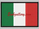 "Flag of Italy" Machine Embroidery Design