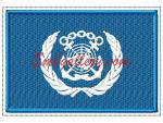 "Flag of the International Maritime Organization" Machine Embroidery Design