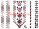 "Set for Women's Traditional Shirt" machine embroidery design