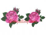 Set of 2 Machine Embroidery Designs in Cross Stitch Technique 