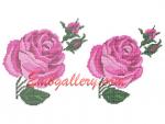 Set of 2 Machine Embroidery Designs in Cross Stitch Technique