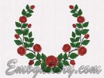 "Roses"_wreath Machine Embroidery Design