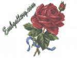 Machine Embroidery Design in cross-stitch technique