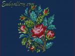 Machine Embroidery Design in cross-stitch technique