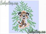 Mashine Embroidery Design in Cross Stitch Technique