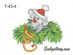 Machine Embroidery Design in cross-stitch technique