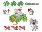 "Year of the Mouse"_ Cross Stitch Machine Embroidery Designs Set Machine Embroidery Designs in Cross Stitch Technique