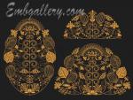 The collection of 3 Machine Embroidery Designs