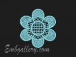 Machine Embroidery Design in FSL Technique 