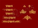 Set for narrow borders Set of 10 machine embroidery designs
