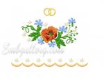 Machine embroidery design. 