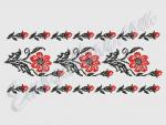 Machine Embroidery Designs in cross-stitch technique