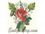 Machine Embroidery Design in Cross Stitch Technique.