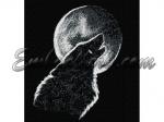 Machine embroidery design in sfumato technique