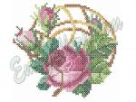 Machine Embroidery Design in Cross Stitch Technique.