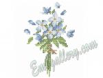 Machine Embroidery Design in Cross Stitch Technique.