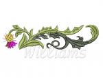 "Flower Border"_7 Machine embroidery designs.