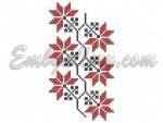 Machine Embroidery Design in Cross Stitch Technique.
