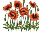 "Poppy field"_for hoop 130x180mm