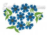 "Cornflowers applique"