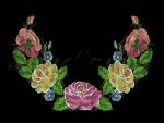 "Zhostovo-4"_Neck (for hoops 130x180mm)