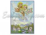 "Faith, Hope and Charity"_Picture in Satin Stitch