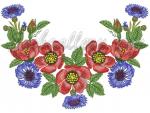 "Poppies, Cornflowers"_a Neck (200x300 hoops)