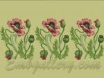 "A Poppy Tendril"_endless border