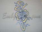 "Sprig trefoil" _for hoop 130х180mm