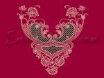 "Vintage motif" _ neck of Richelieu