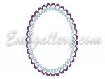 "Oval frame"