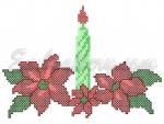 "The Poinsettia with a Candle"