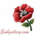 "Poppy Flower"_59x75mm