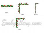Set of borders "Poinsettia"