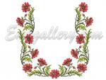 "Poppies in the Cross Stitch Technique"