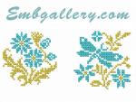 "Blue Butterfly Set" 