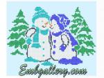 "Snowmen" _ in Cross Stitch (free)