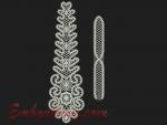 "Lace tie"_for hoop 200x280mm